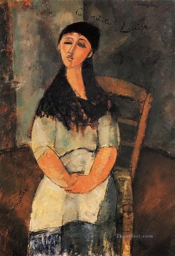  1915 Painting - little louise 1915 Amedeo Modigliani
